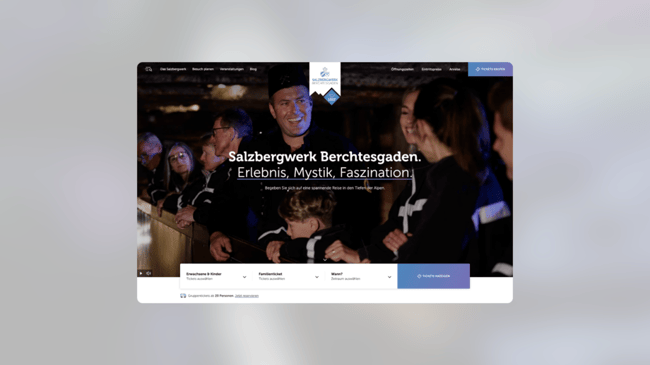 New digital touchpoints for the Salt Mine and Old Saltworks: Optimized Website with Online Ticket Shop